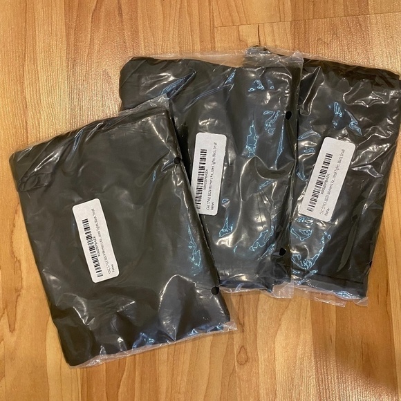 NWT 🏷 FAUX LEATHER High-Waisted Black Biker Shorts Mid Thigh - Picture 6 of 11